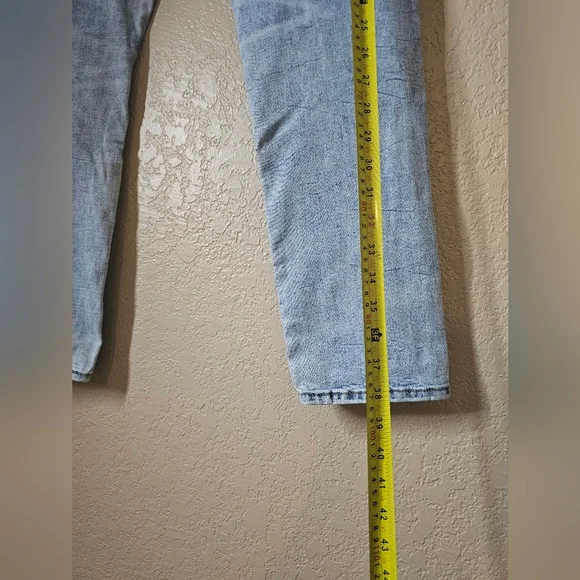 AMERICAN EAGLE Jeans Mens Distressed AirFlex 360 Skinny US 34x30 Light Wash Blue - Picture 7 of 8